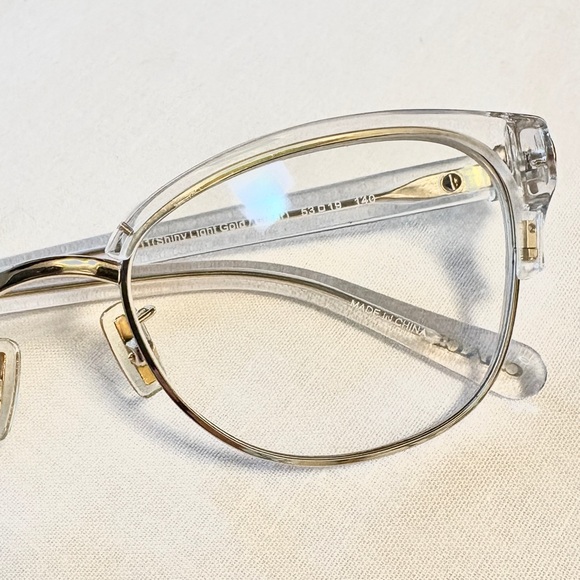 Coach HC6195 5111 Shinny Light Gold/Clear Stagecoach Emblem Eyeglasses 53-19-140 - Picture 8 of 10